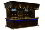 Orion Luxe LED Mahogany Home Bar